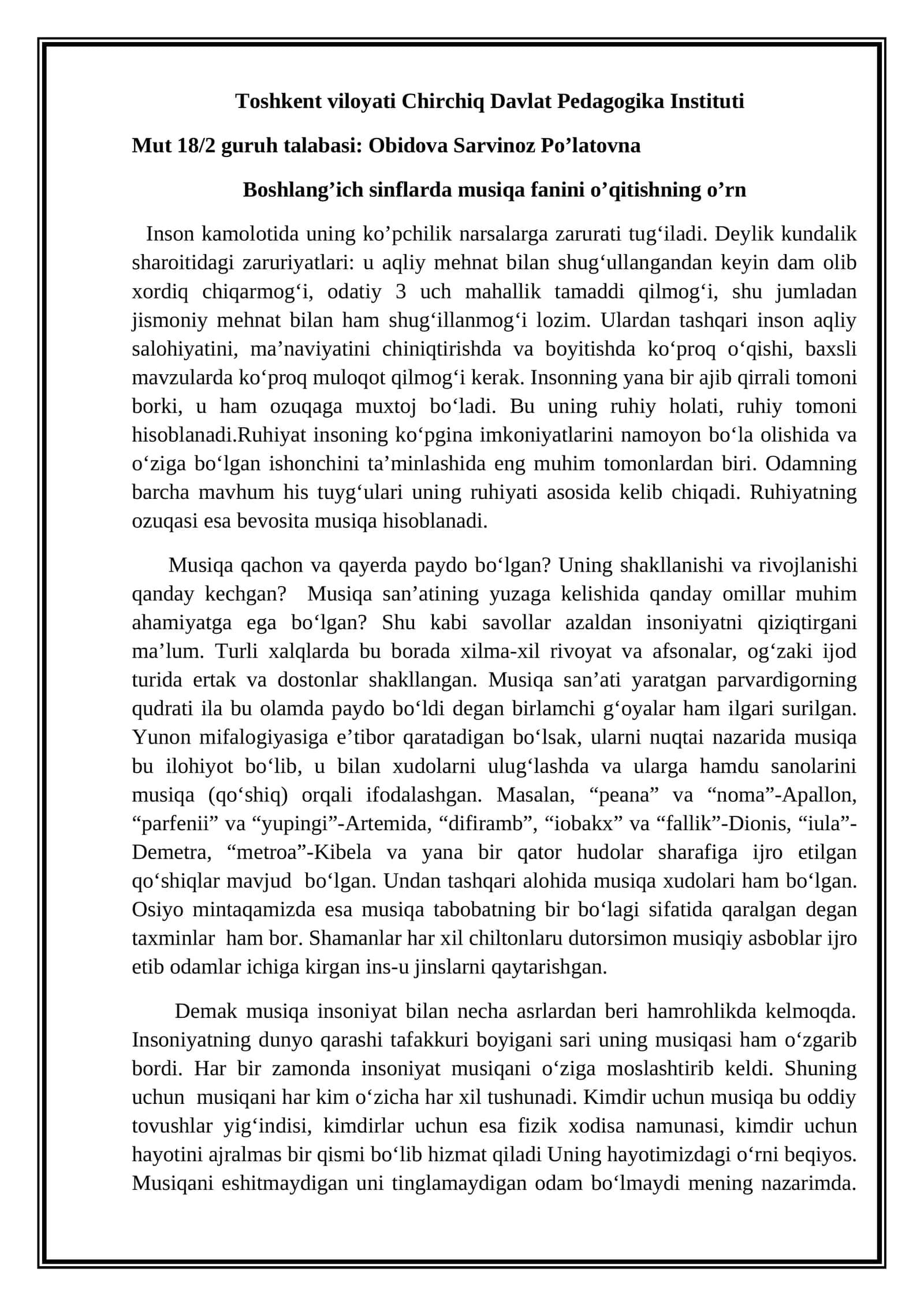 Inson Kamolotida Zaruratlar 1
