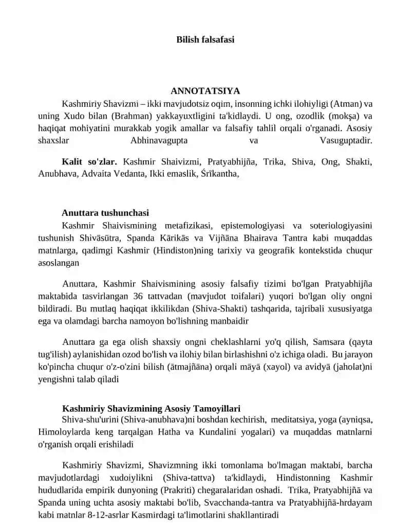 Bilish falsafasi 1