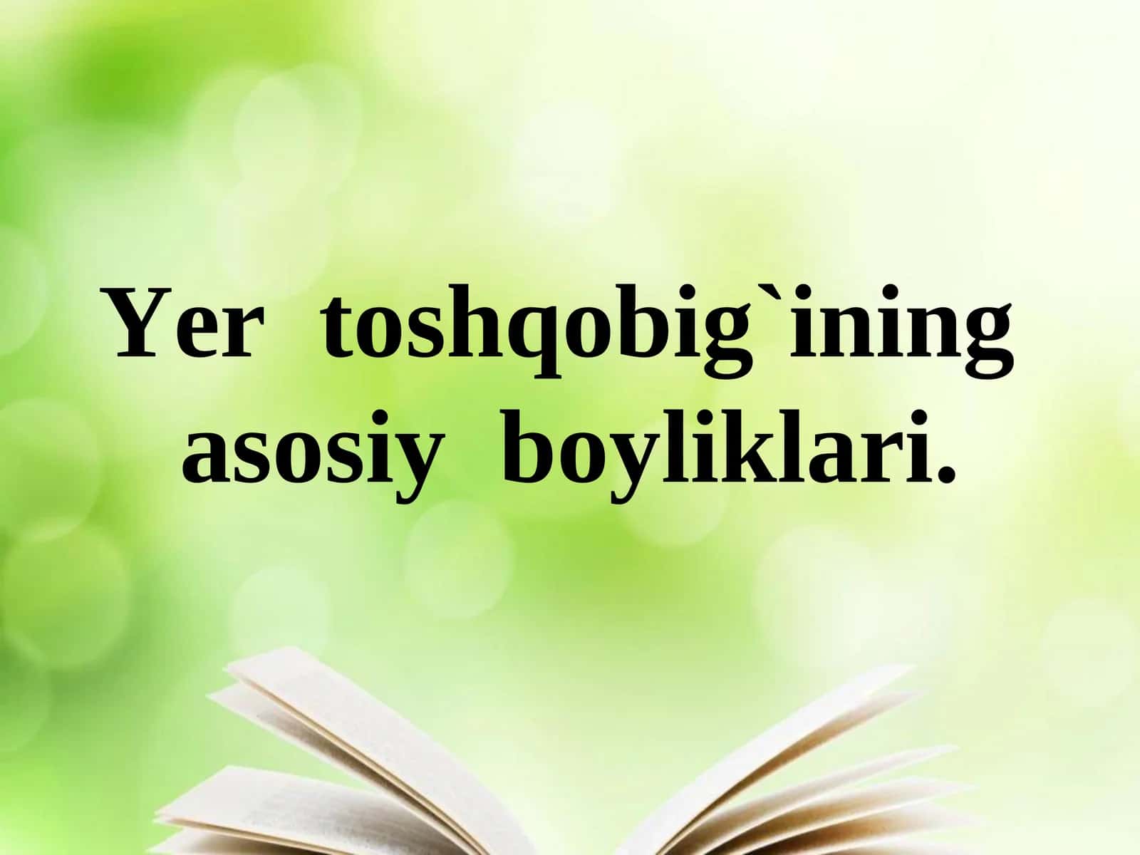 Yoqilg`i boyliklari 1