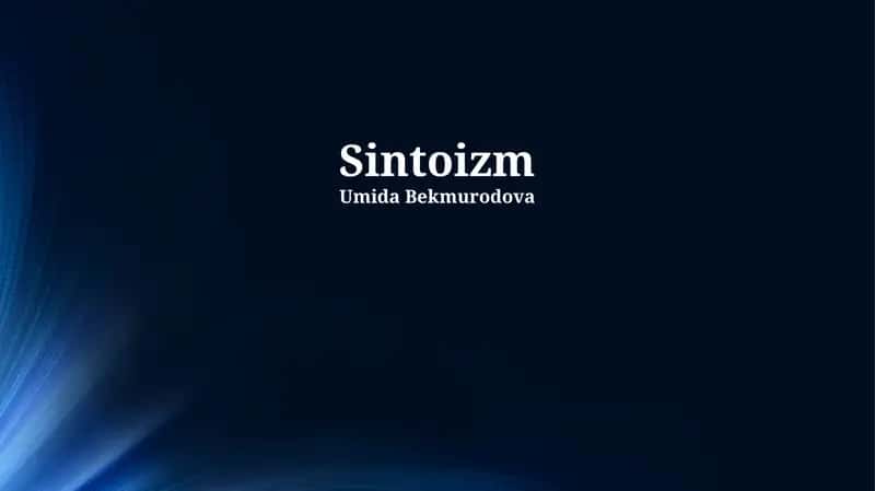 Sintoizm 1