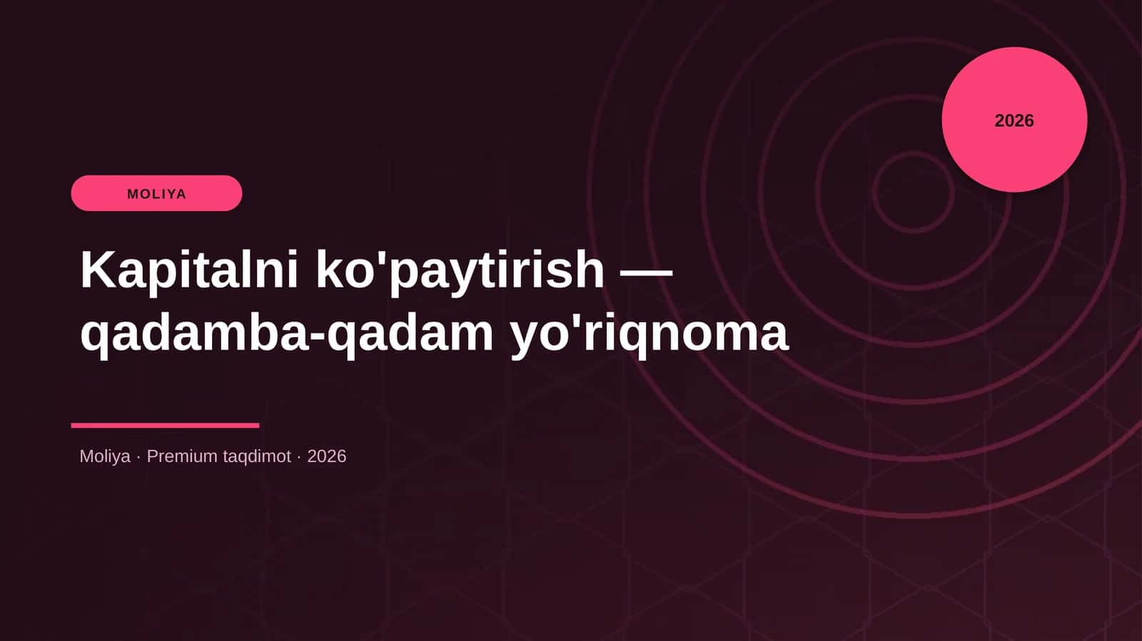 Kapitalni ko'paytirish — qadamba-qadam yo'riqnoma 1