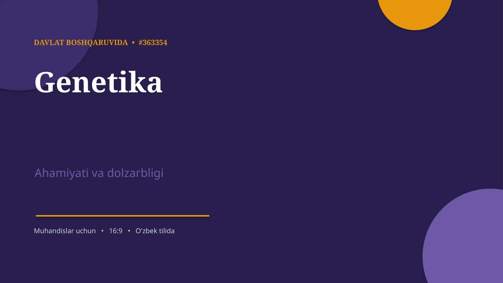 Genetika 1