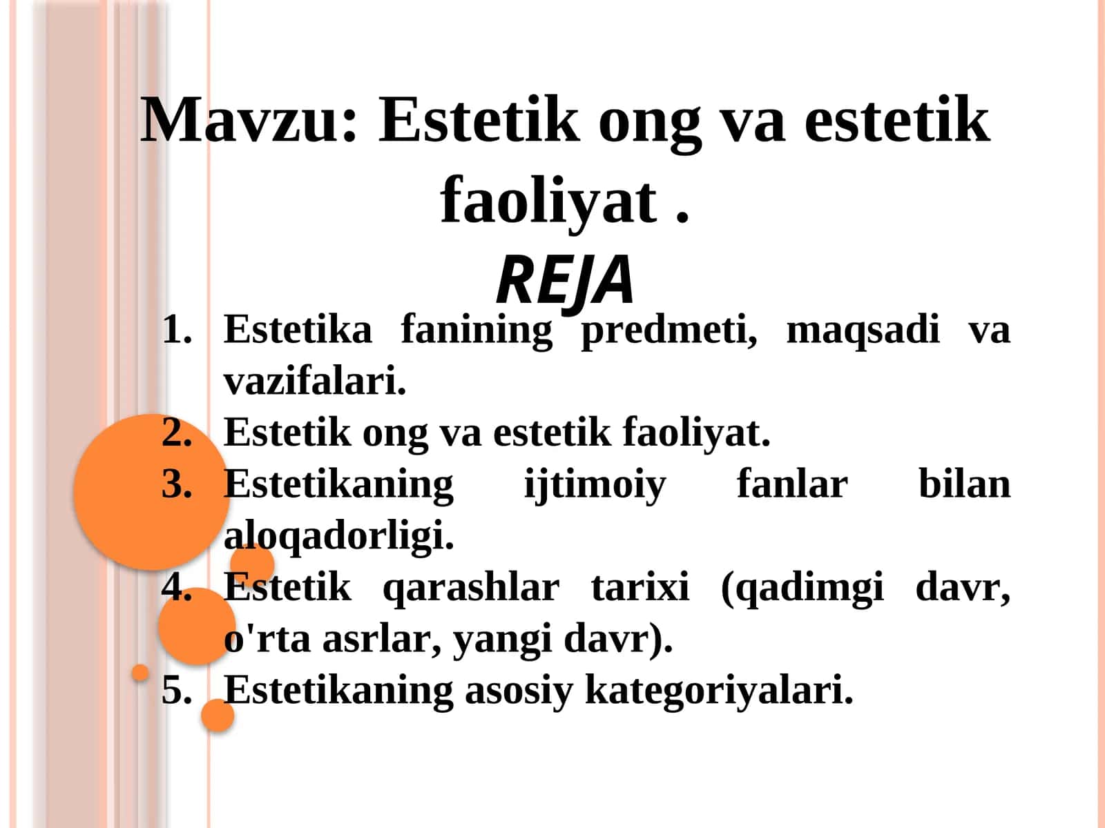 Estеtik оng vа estеtik fаоliyat. 1