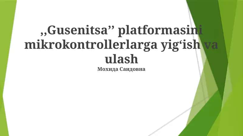 Gusenitsa platformasi 1