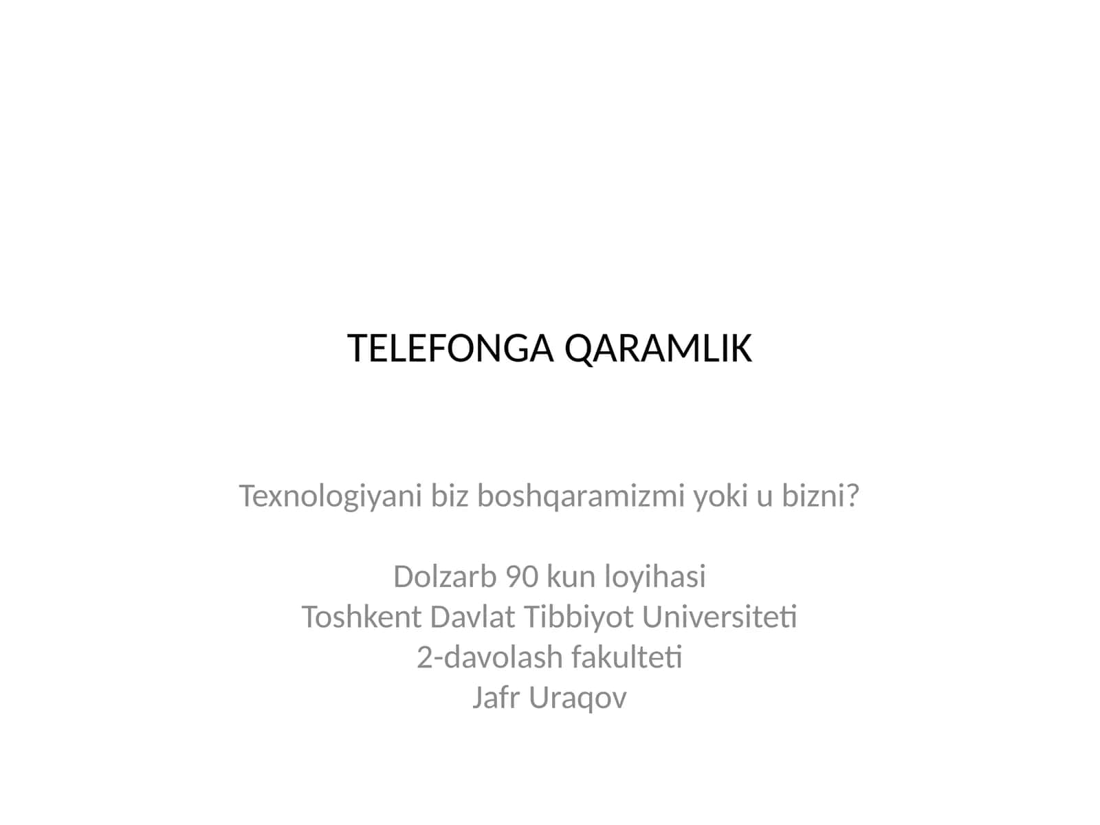 TELEFONGA QARAMLIK 1
