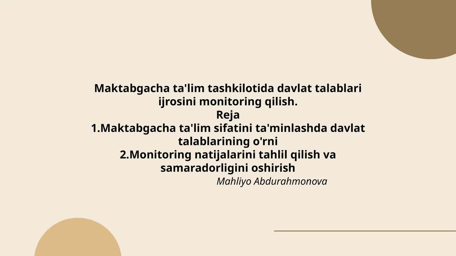 Davlat talablari monitoringi 1