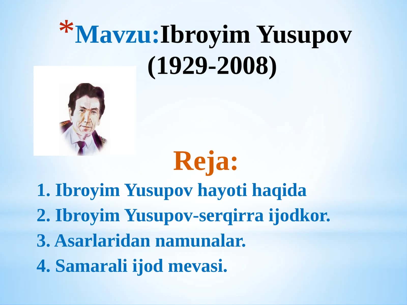 Ibroyim Yusupov(1929-2008) 1