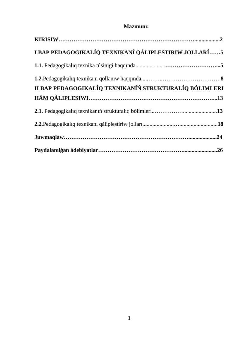 Pedagogikalıq texnika túsinigi haqqında 1