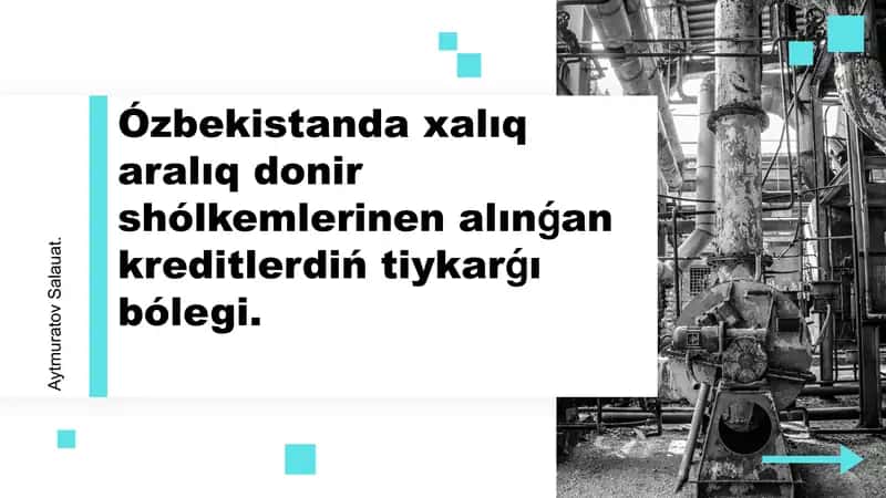 Xalqaro kreditlar va donor shólkemler 1