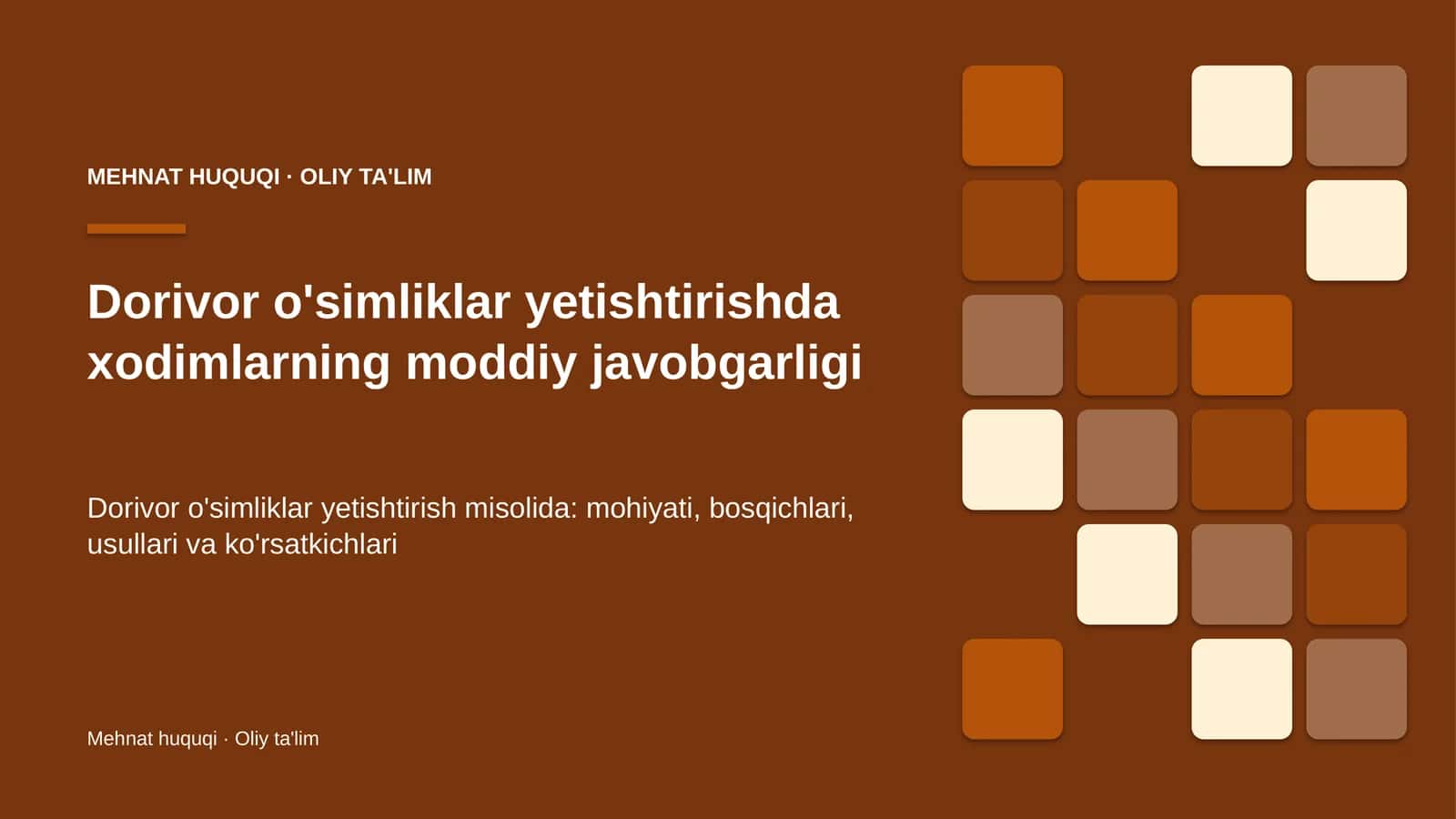 dorivor o'simliklar yetishtirishda xodimlarning moddiy javobgarligi 3944 1