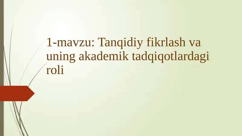 Akademik ko'nikma haqida 13 ta mavzu jamlangan taqdimot 1