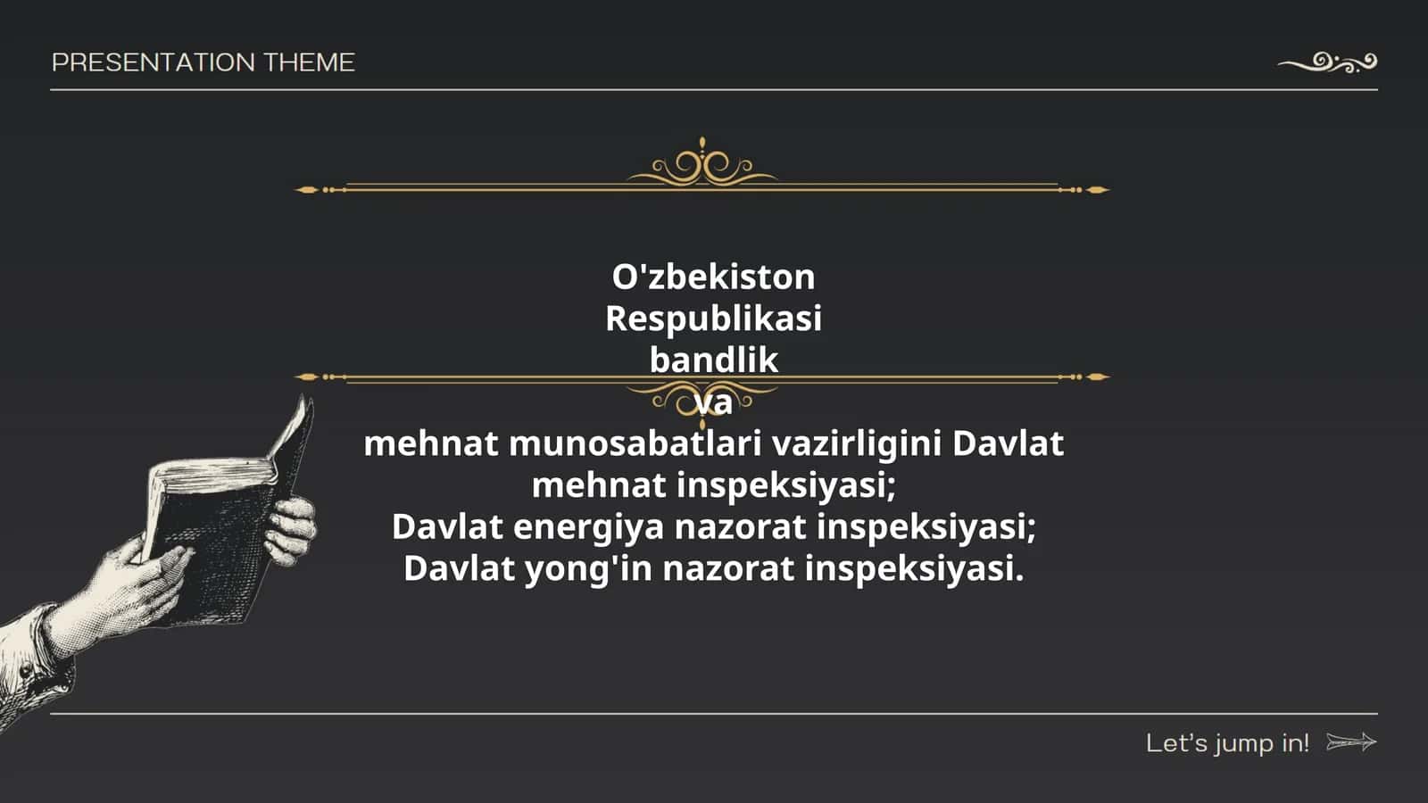 O'zbekiston Respublikasi bandlik va mehnat munosabatlari vazirligini Davlat mehnat inspeksiyasi, Davlat energiya nazorat inspeksiyasi, Davlat yong'in nazorat inspeksiyasi 1