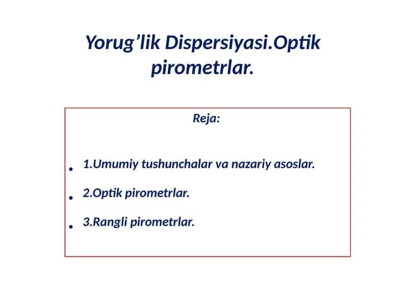 Umumiy tushunchalar va nazariyasoslar 1