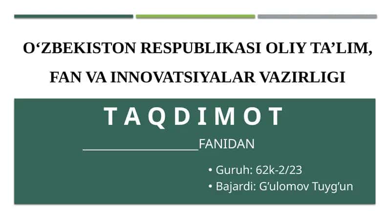 Depozit operatsiyalari hisobi 1