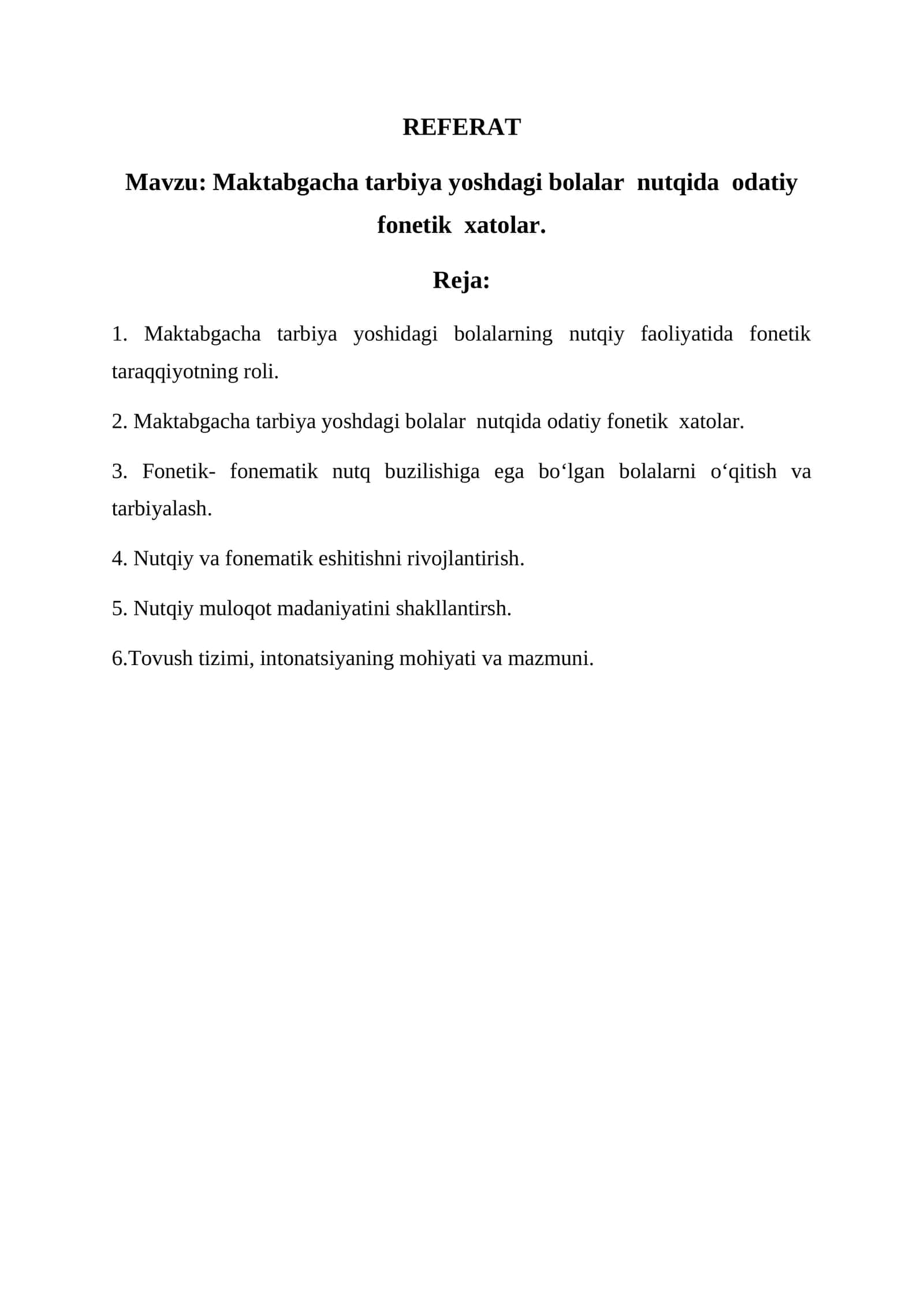 Maktabgacha tarbiya yoshdagi bolalar nutqida odatiy fonetik xatolar 1