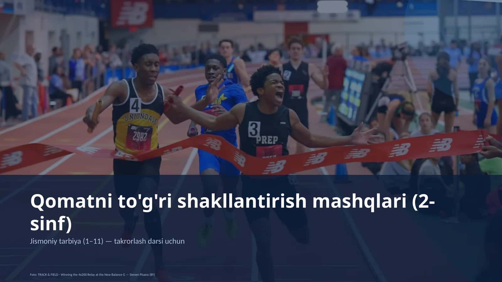 Qomatni to'g'ri shakllantirish mashqlari (2-sinf) 1