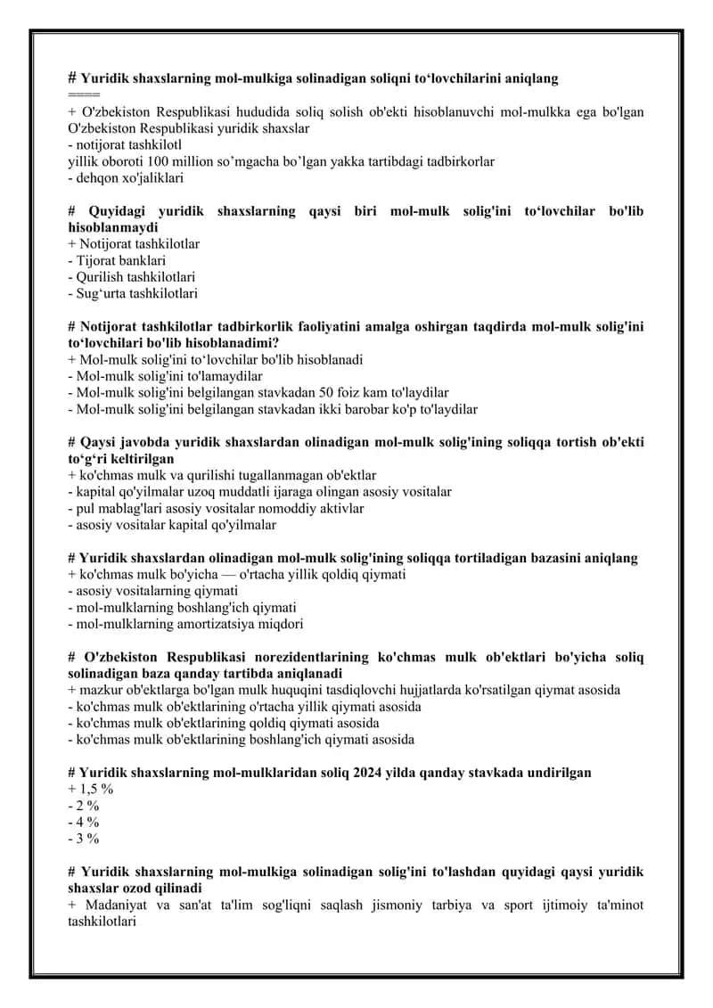 soliq test.docx 1