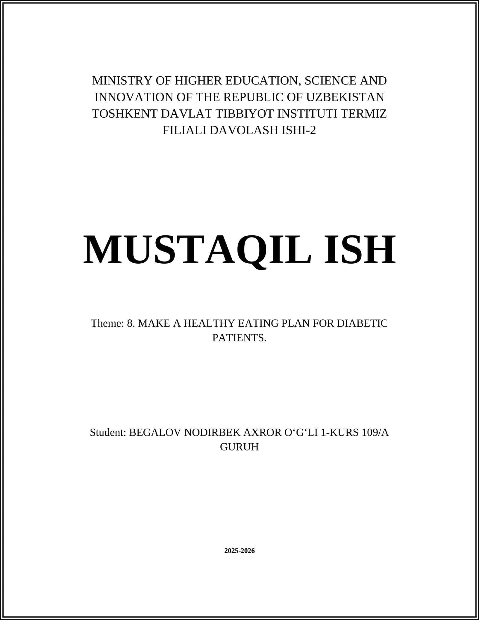 TERMIZ FILIALI DAVOLASH ISHI-2 1