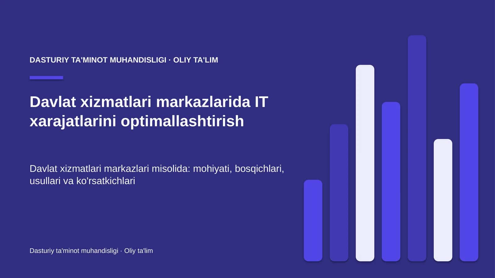 Davlat xizmatlari markazlarida IT xarajatlarini optimallashtirish 1