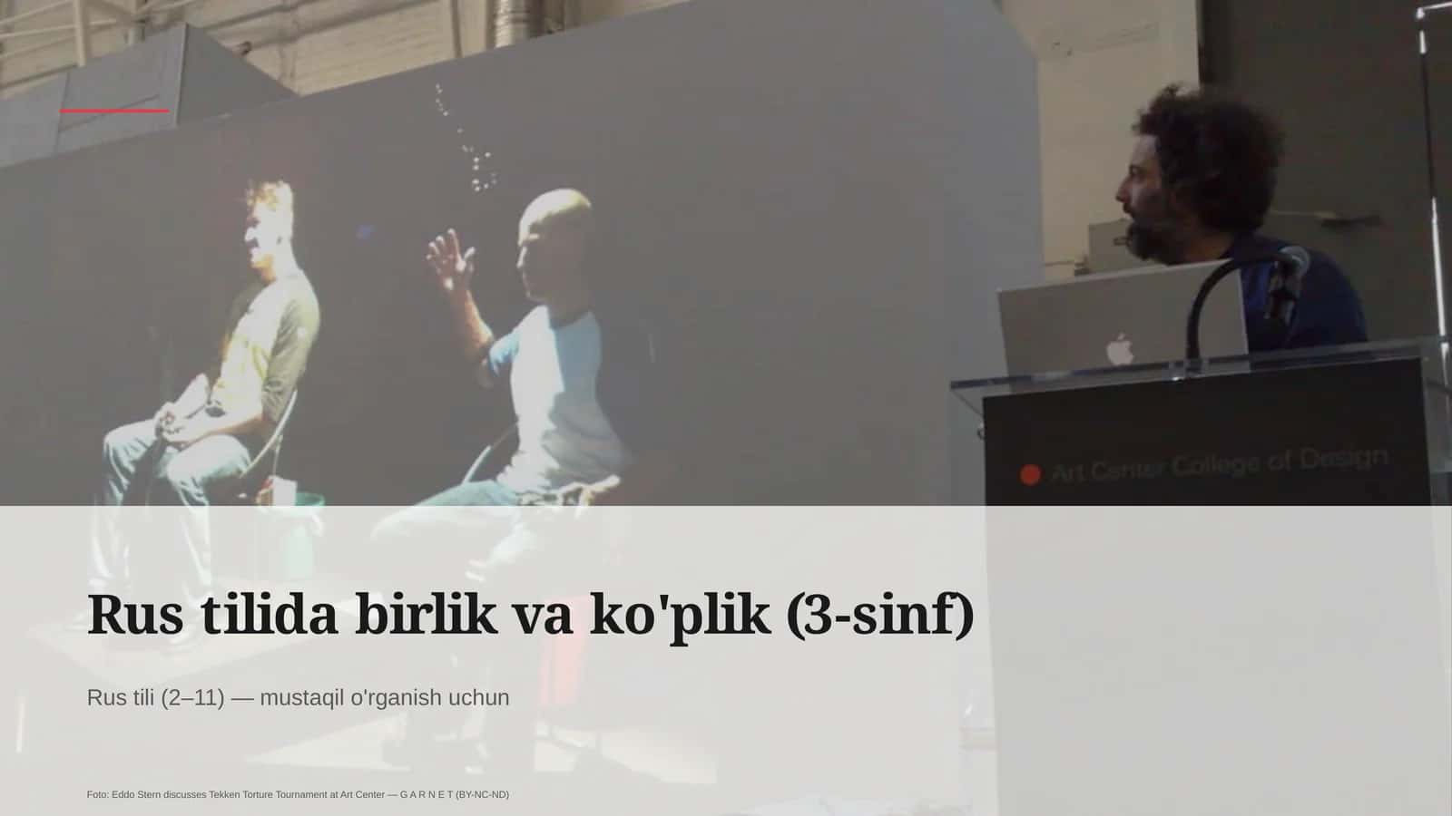 Rus tilida birlik va ko'plik (3-sinf) 1