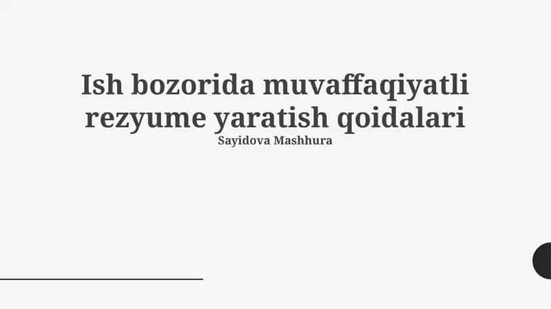 Ishga Qabul Qilishda Rezyumeni Samarali Ishlatish 1