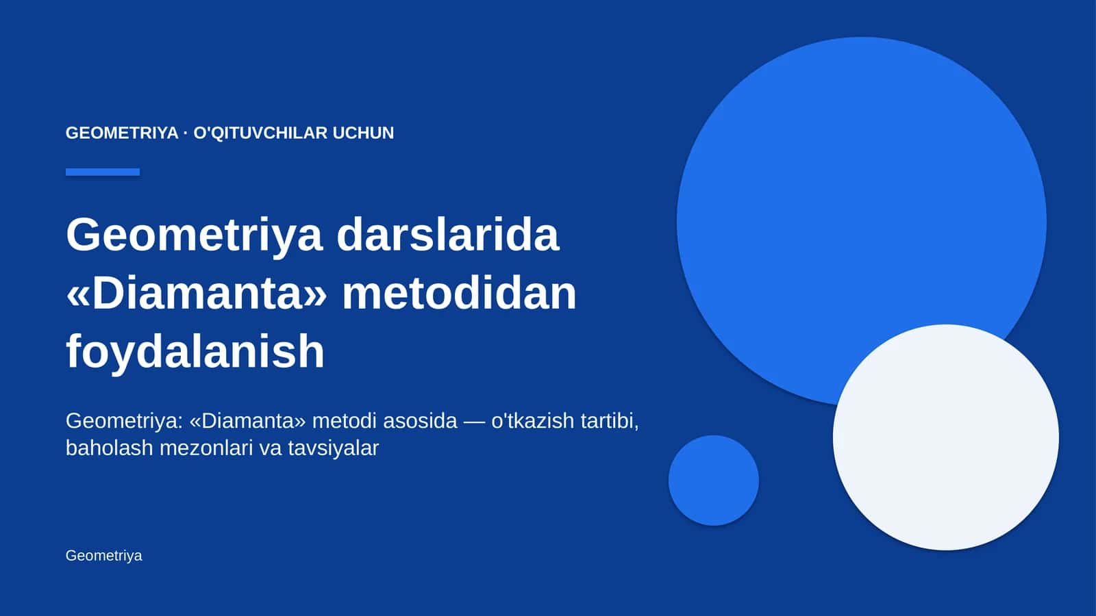 geometriya darslarida diamanta metodidan foydalanish 6692 1