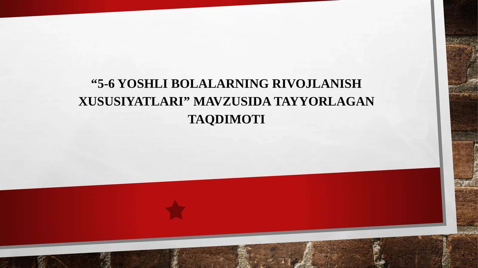 5-6 yoshli bolalarning rivojlanish xususiyatlari 1