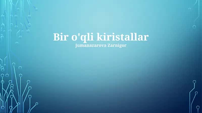 Yagona Kristallar 1