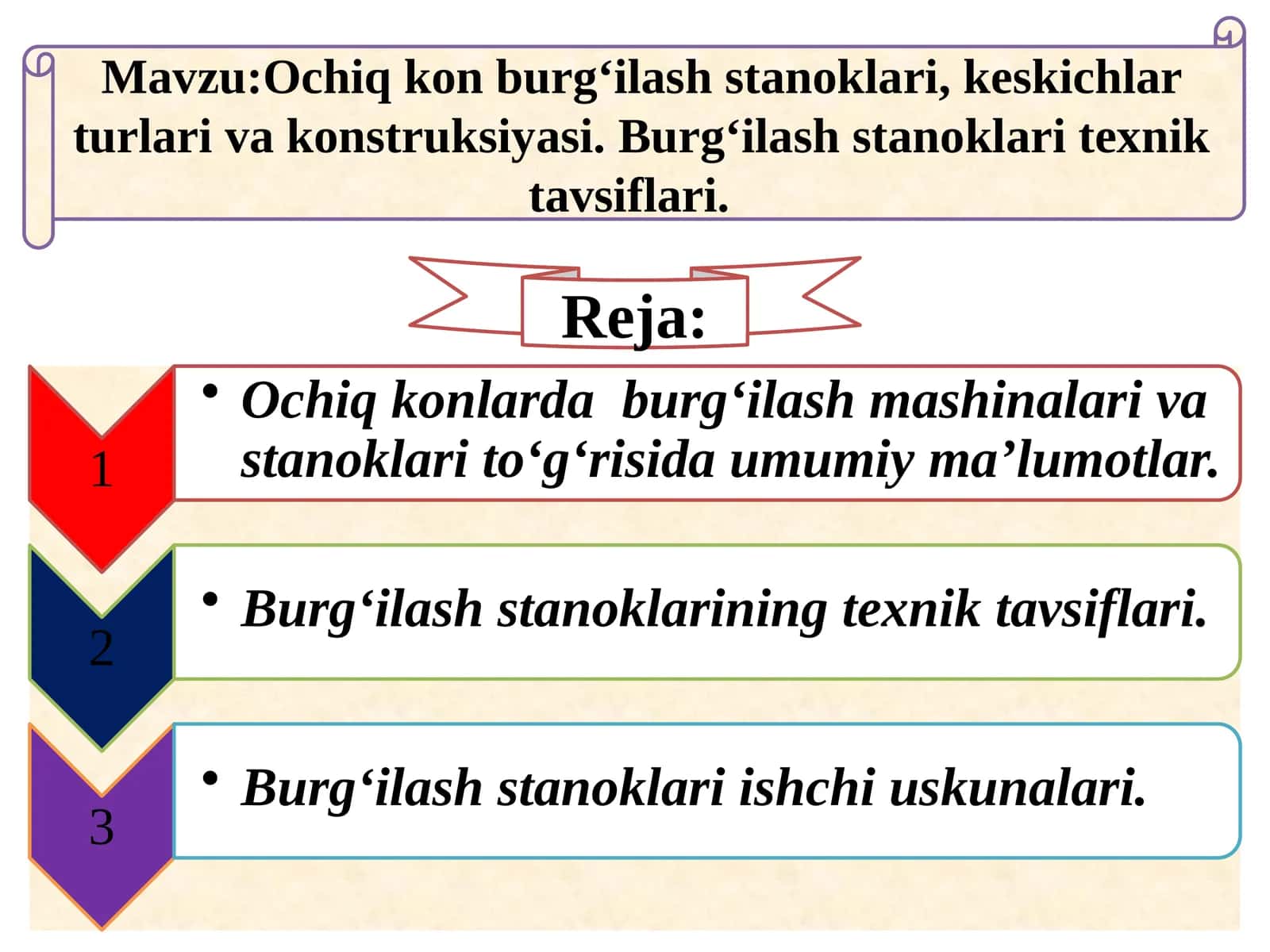 Ochiqkon burg‘ilash stanoklari 1