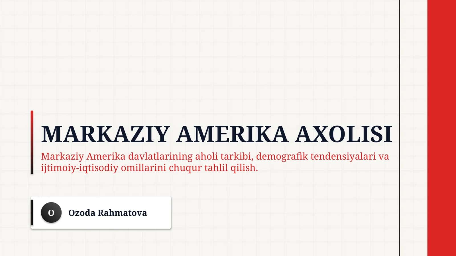 Markaziy Amerika axolisi 1