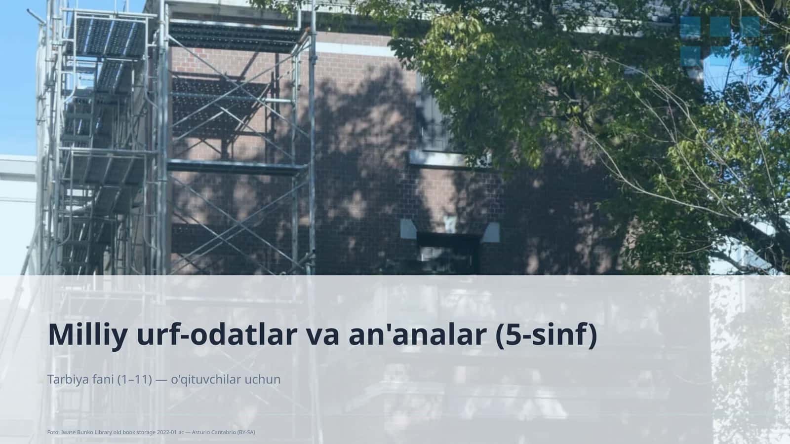 Milliy urf-odatlar va an'analar (5-sinf) 1