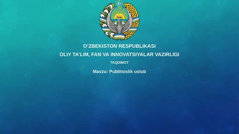 Jurnalistika uslubi 1