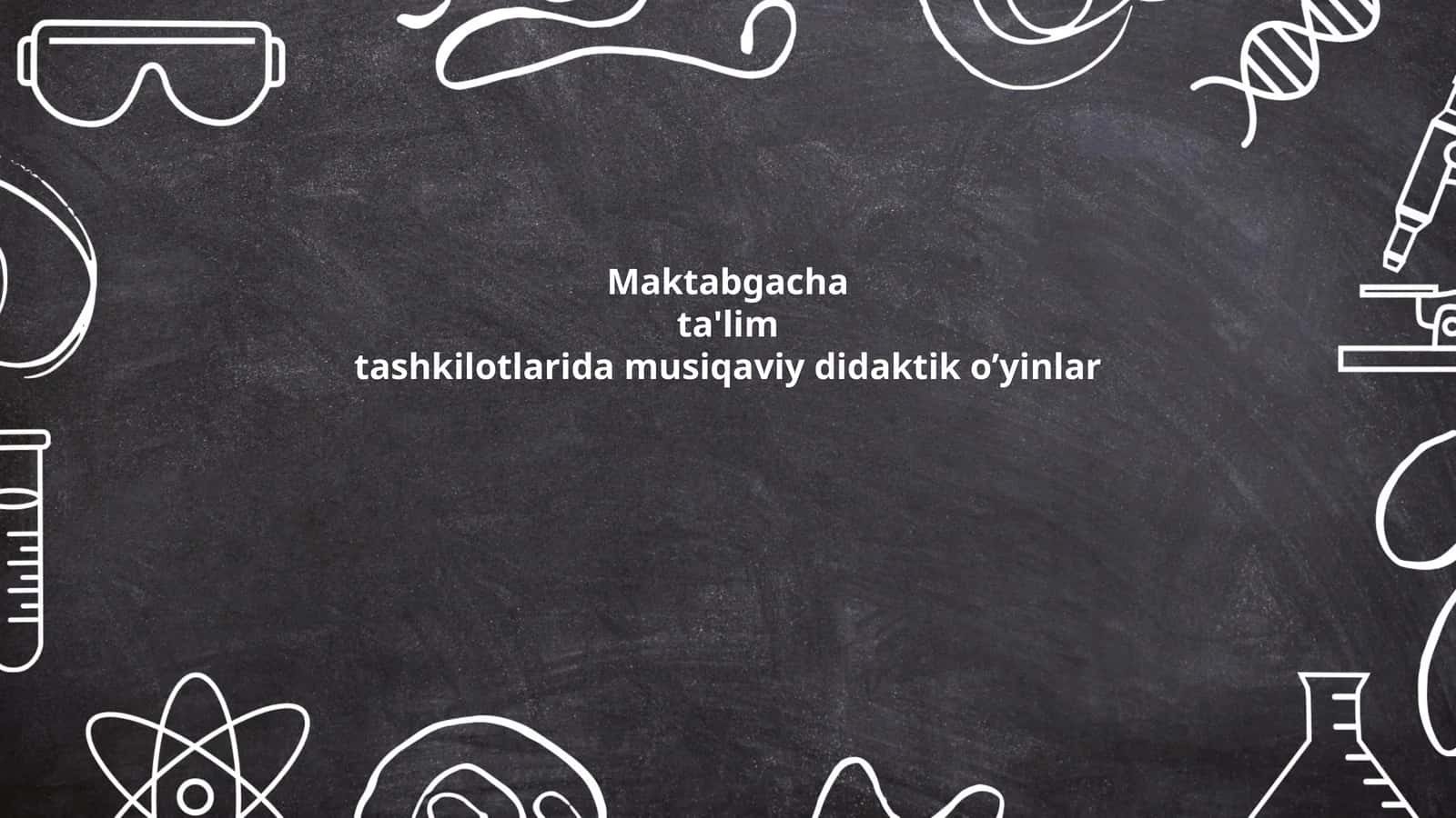 Musiqaviy Didaktik O'yinlar 1