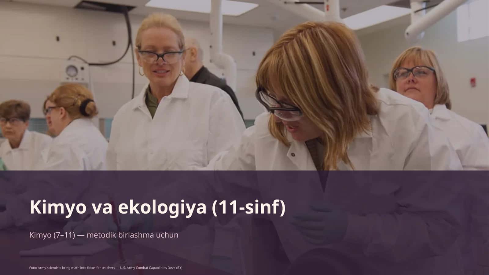 Kimyo va ekologiya (11-sinf) 1