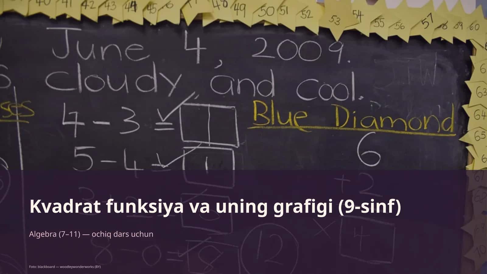 Kvadrat funksiya va uning grafigi (9-sinf) 1