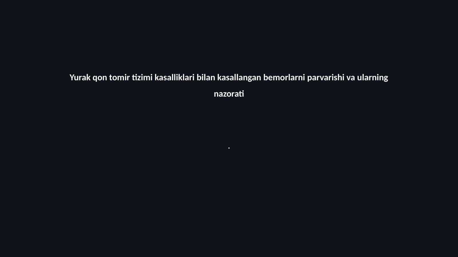 Yurak qon tomir tizimi kasalliklari 1