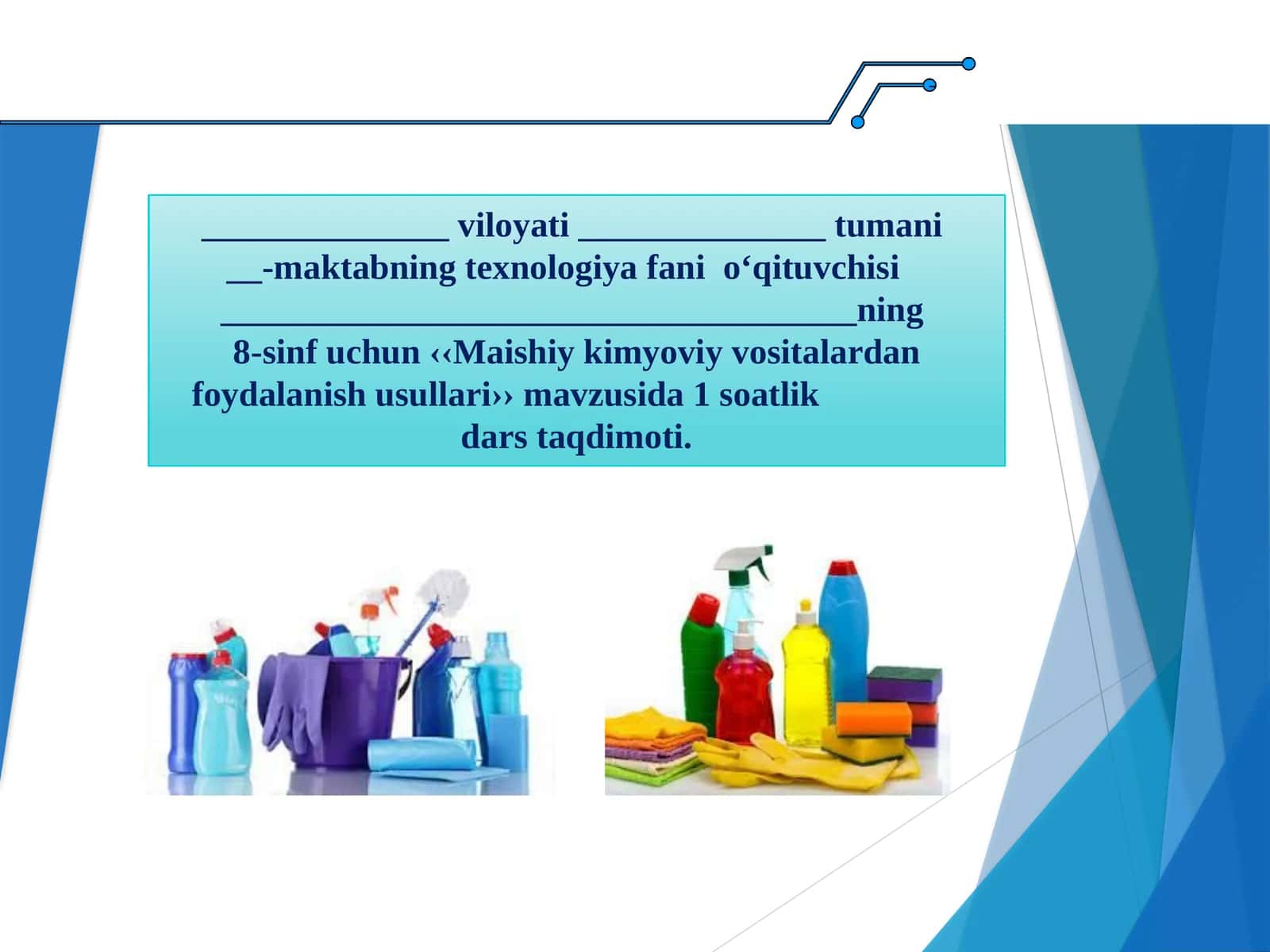 Maishiy kimyoviy vositalardan foydalanish usullari 1