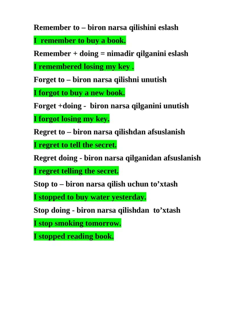 Biron narsa qilish haqida 1