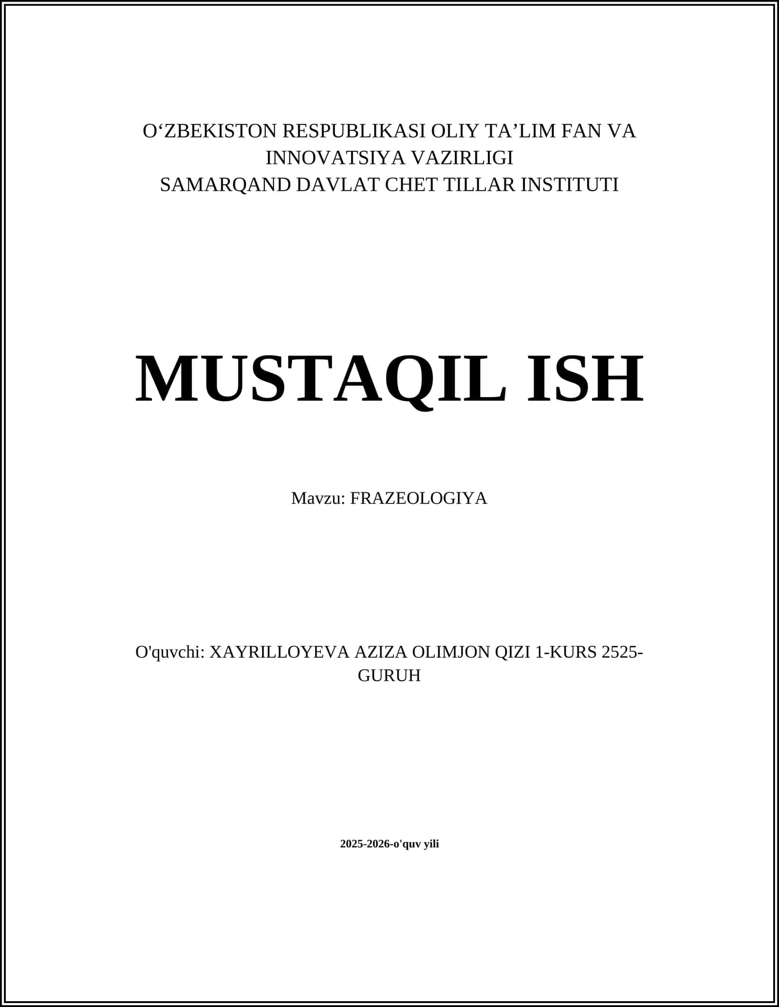 FRAZEOLOGIYA 1