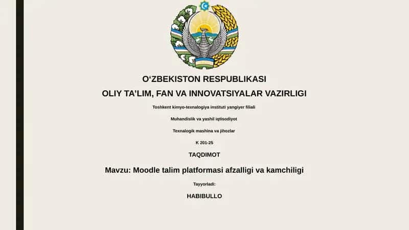 Moodle talim platformasi afzalligi va kamchiligi 1