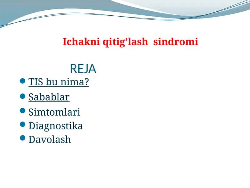 Ichakni qitig’lash sindromi 1