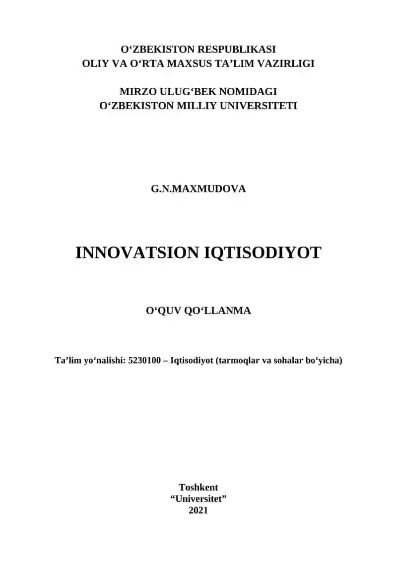 Innovatsion iqtisodiyot