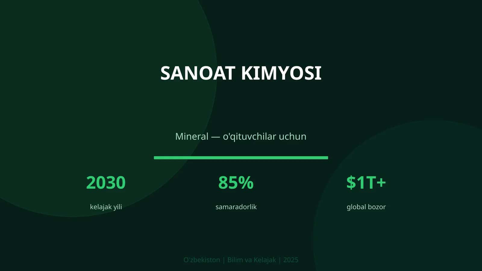 Sanoat kimyosi 1