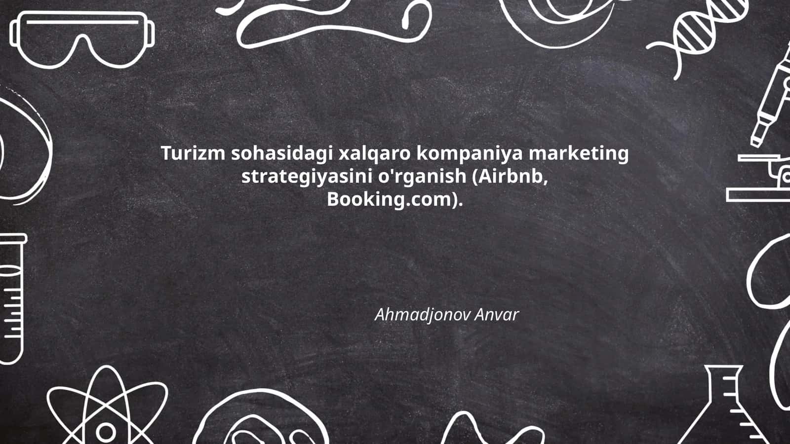 Airbnb va Booking.com marketing strategiyasini o'rganish 1