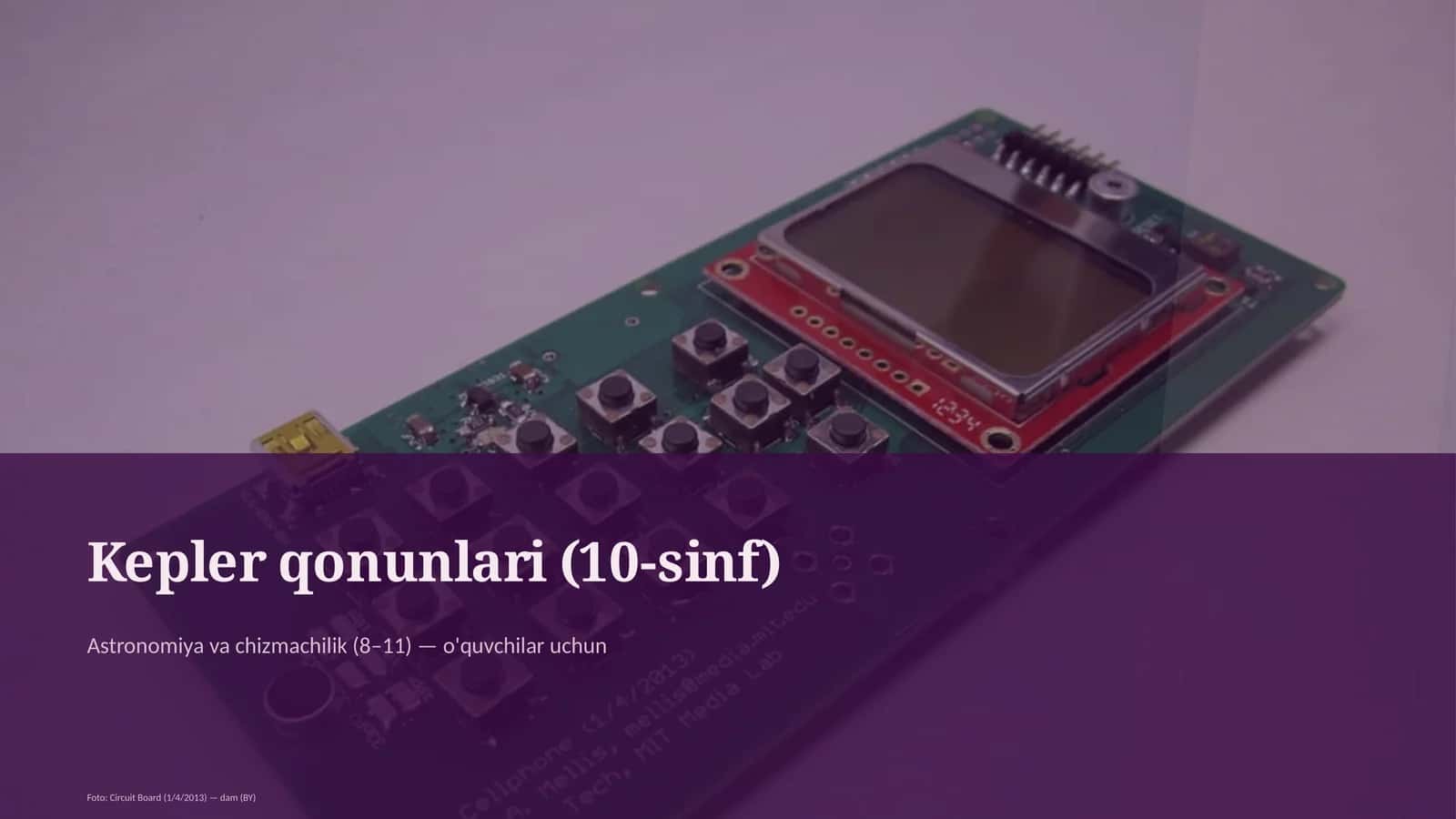 Kepler qonunlari (10-sinf) 1