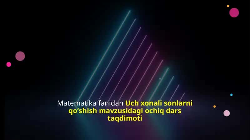 Uchxonalisonlarni qoʻshish 1