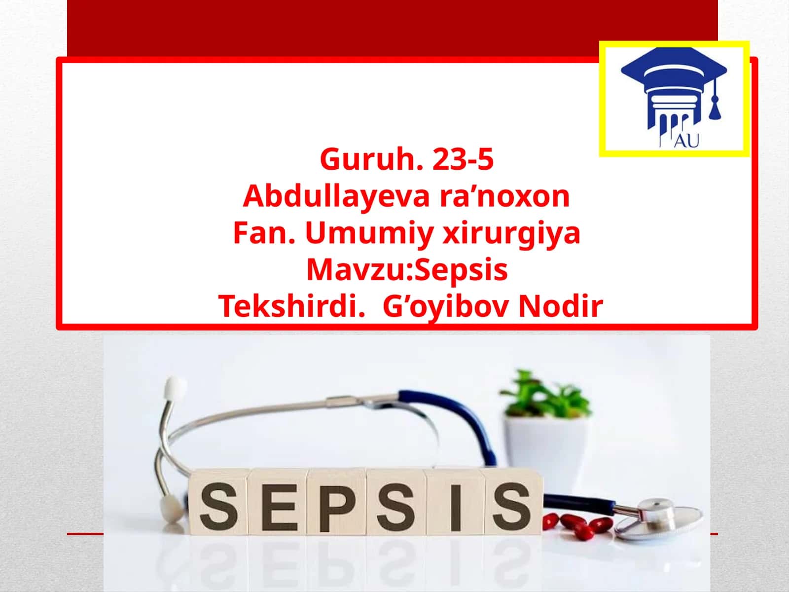 Xirurgik Umumiy Xirurgiya 1