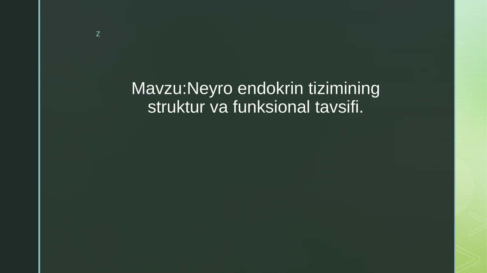 Neyroendokrintizim 1