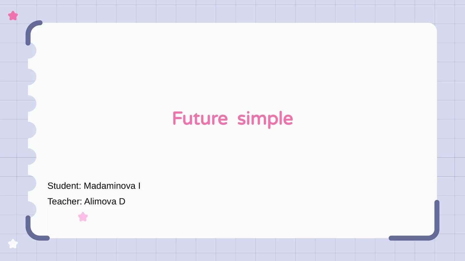Future simple 1