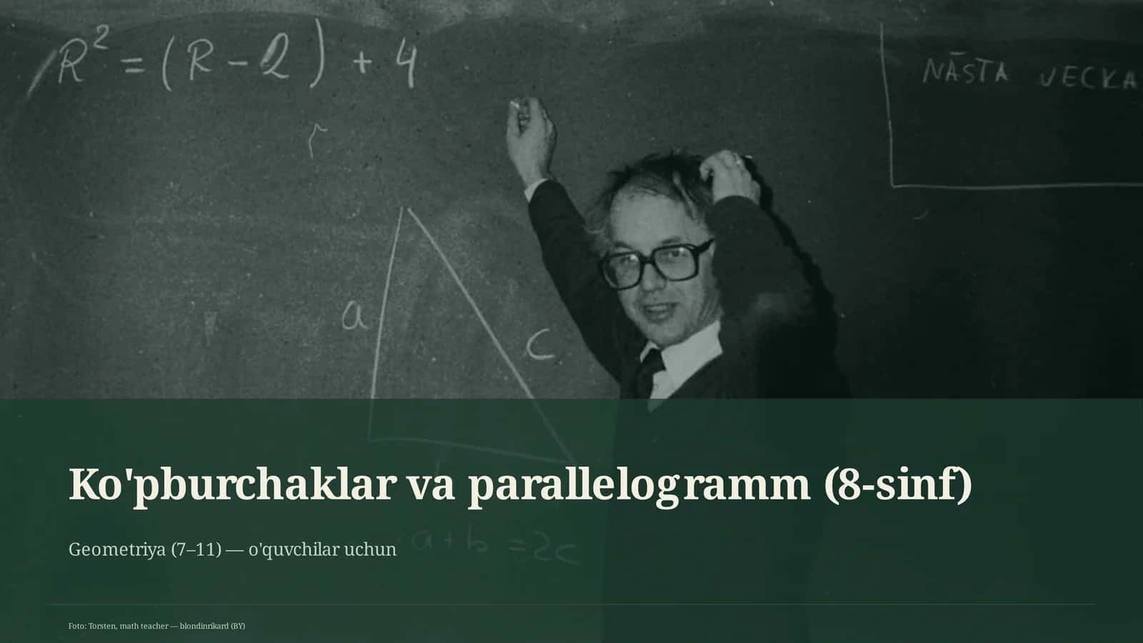 Ko'pburchaklar va parallelogramm (8-sinf) 1